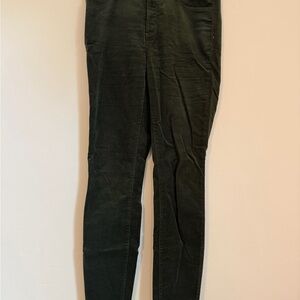 LOFT Women's Corduroy Pants in Dark Green